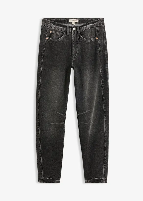 Mom jeans a vita alta, bonprix