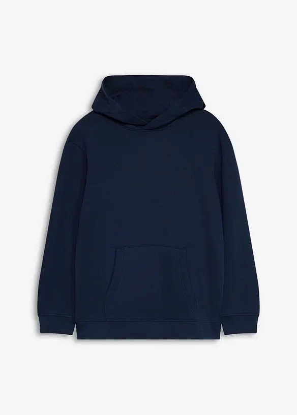 Felpa con cappuccio in morbido misto cotone, bonprix