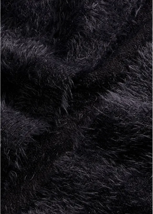 Cardigan lungo in filato peloso, bonprix