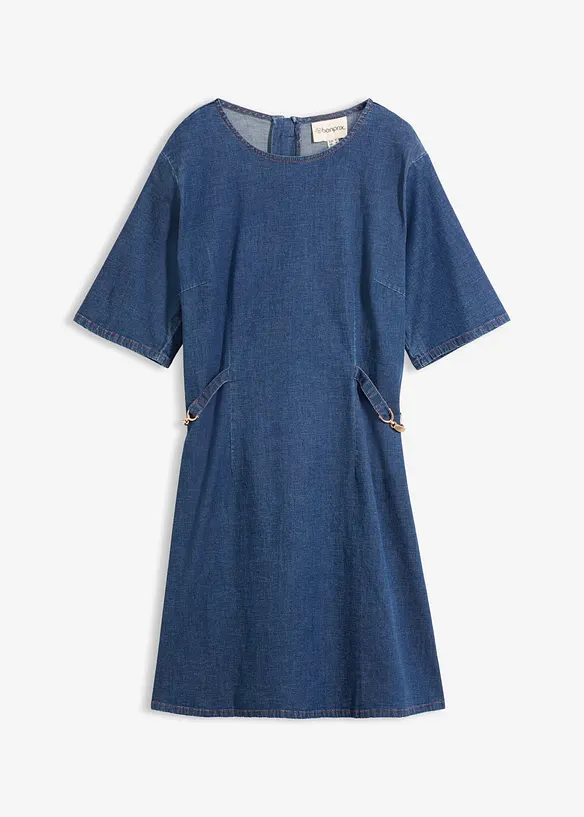 Abito in jeans di cotone elasticizzato, bonprix