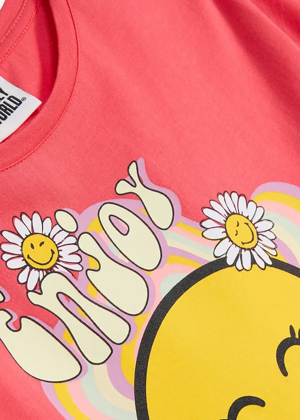 T-shirt con smile in puro cotone, SmileyWorld