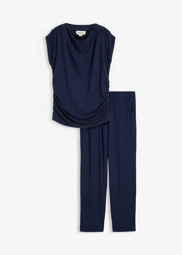 Maglia e pantaloni in misto viscosa  (set 2 pezzi), bonprix