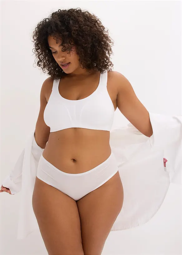 Reggiseno senza ferretto  con cotone biologico (pacco da 2), bonprix