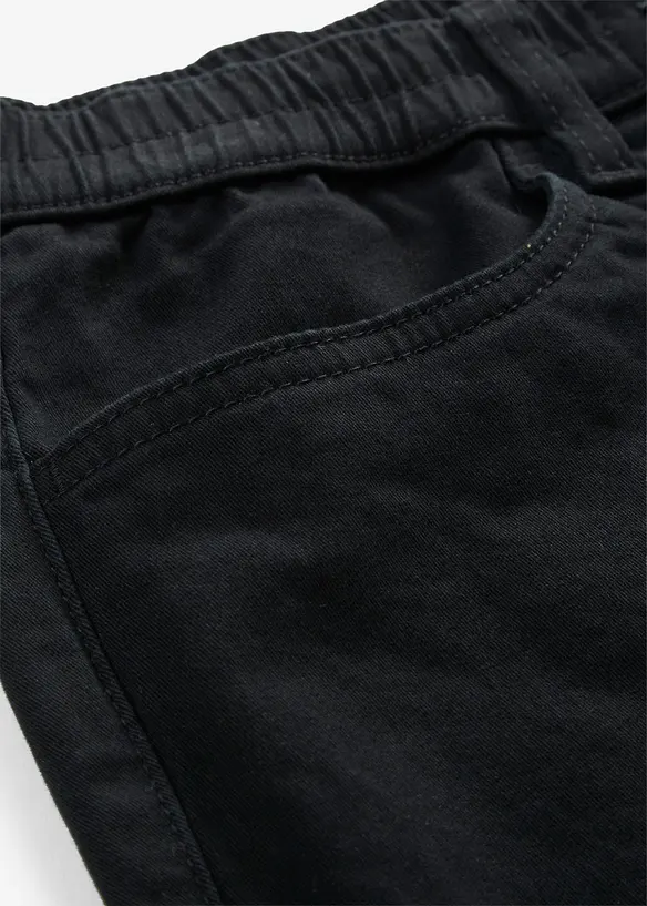 Pantaloni  mom a vita alta in twill, bonprix