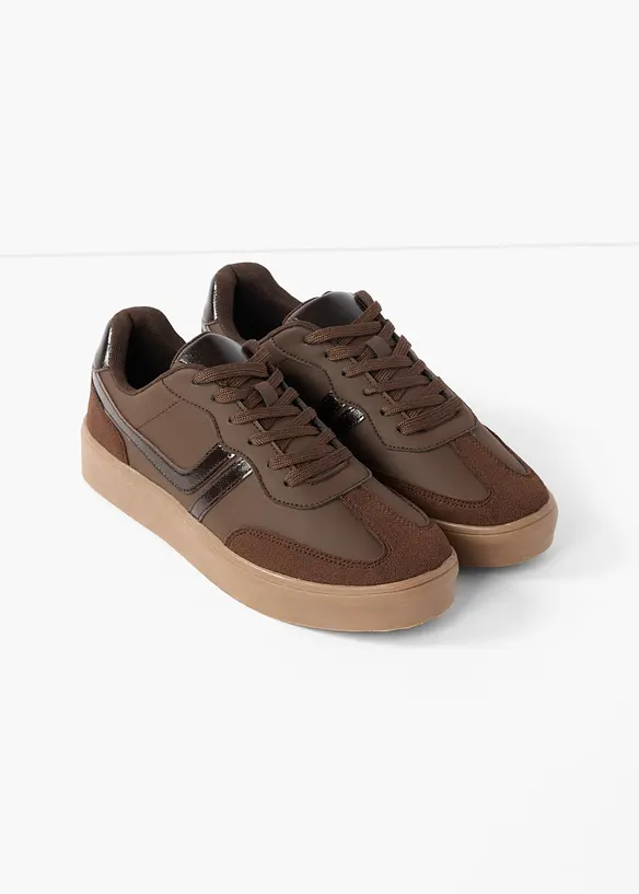 Sneaker con plateau in stile retr&ograve;, bonprix