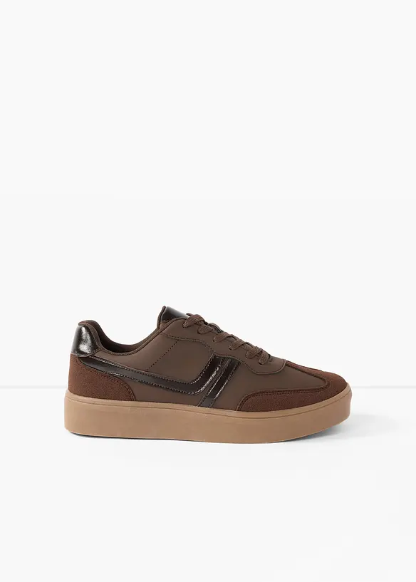 Sneaker con plateau in stile retr&ograve;, bonprix