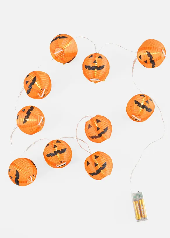 Catena luminosa LED con zucche, bonprix