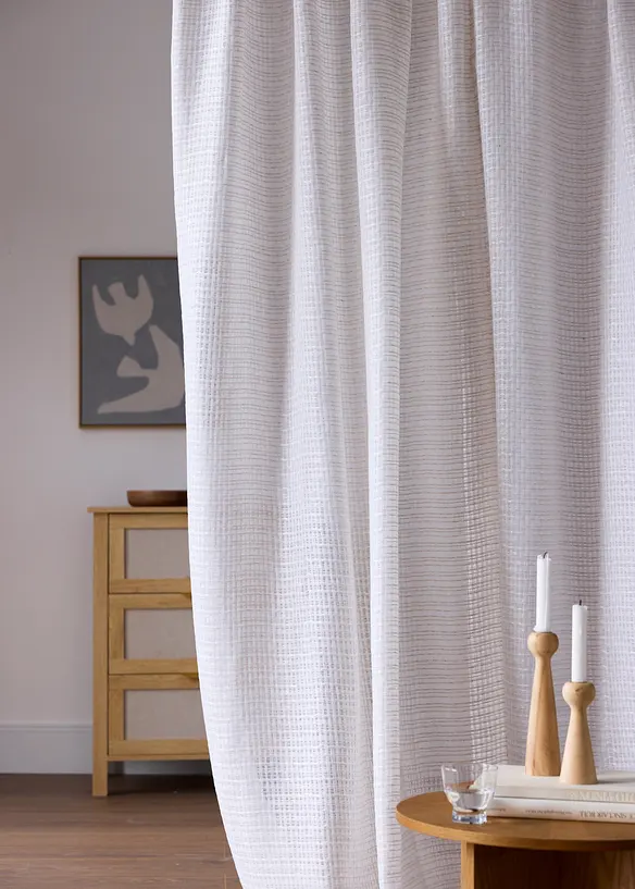 Tenda trasparente dalla trama grossolana (pacco da 1), bonprix