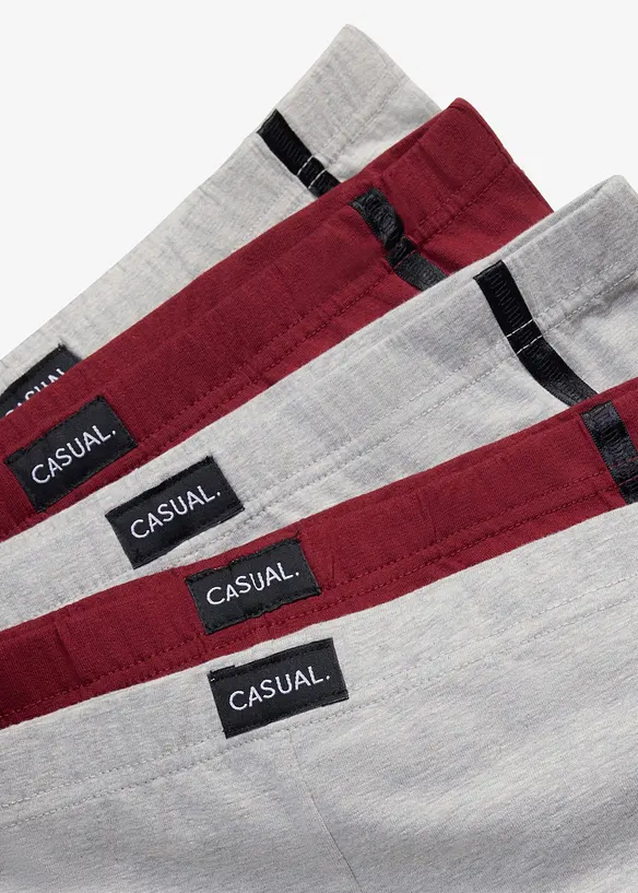 Slip alto con cotone (pacco da 5), bonprix