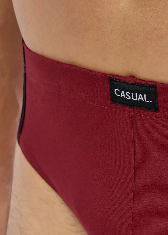Slip alto con cotone (pacco da 5), bonprix
