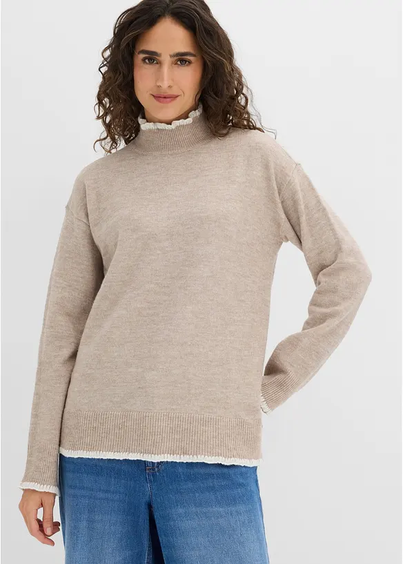 Maglione a collo alto, bonprix