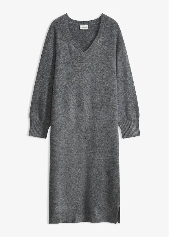Abito midi oversize in maglia, bonprix