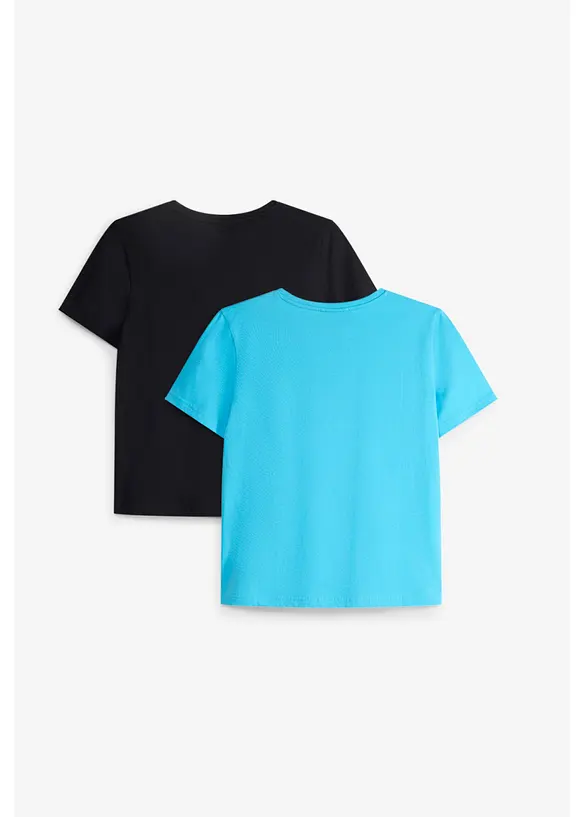 T-shirt in puro cotone biologico (pacco da 2), bonprix