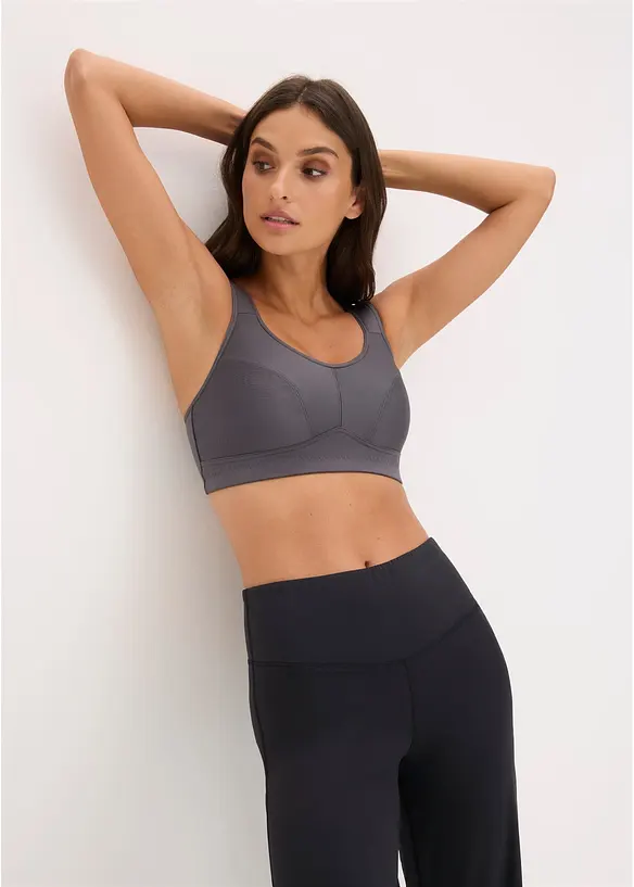 Reggiseno sportivo con sostegno medio (pacco da 2), bonprix