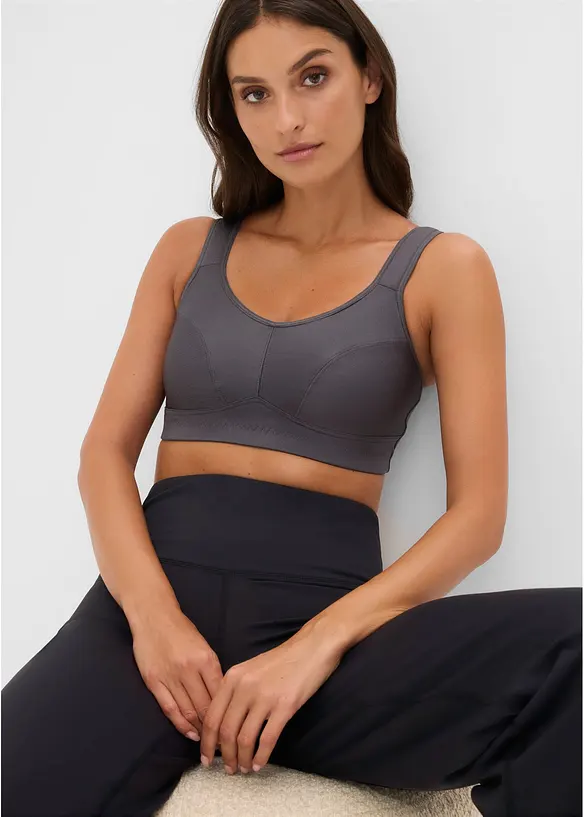Reggiseno sportivo con sostegno medio (pacco da 2), bonprix