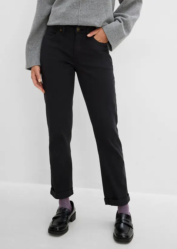 Jeans elasticizzati straight, vita alta, bonprix