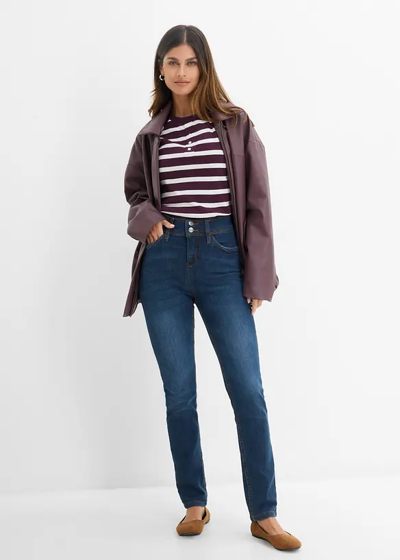 Jeans elasticizzati  confortevoli slim fit, vita alta, bonprix