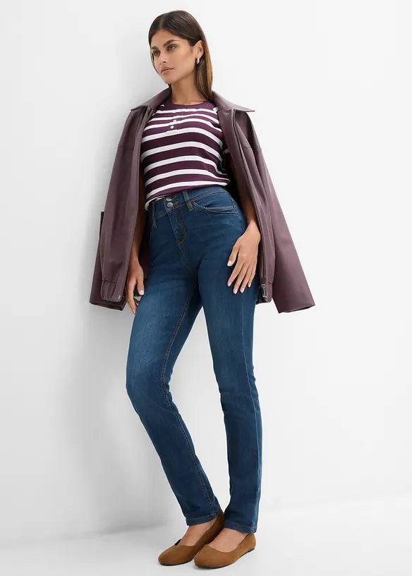 Jeans elasticizzati  confortevoli slim fit, vita alta, bonprix