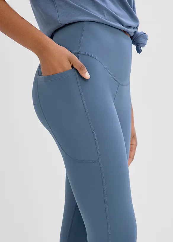 Leggings sportivi comodi con tasca per il cellulare, ad asciugatura rapida, bonprix