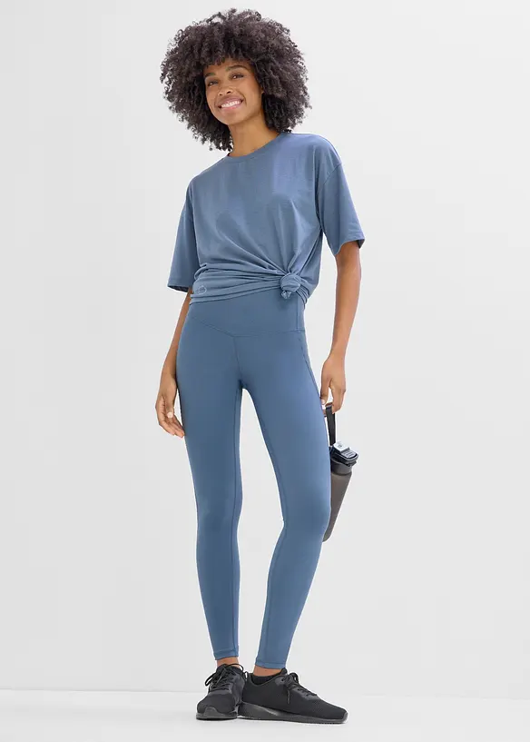 Leggings sportivi comodi con tasca per il cellulare, ad asciugatura rapida, bonprix