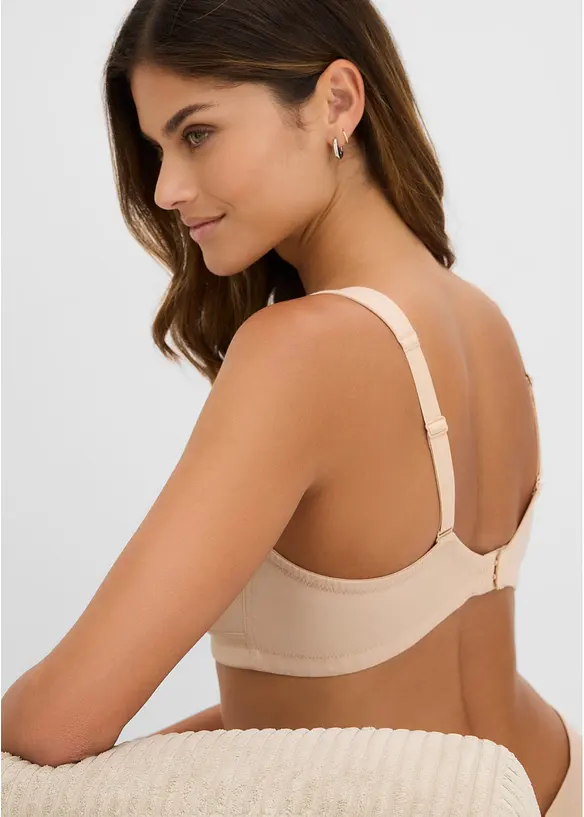 Reggiseno senza ferretto con cotone (pacco da 3), bonprix