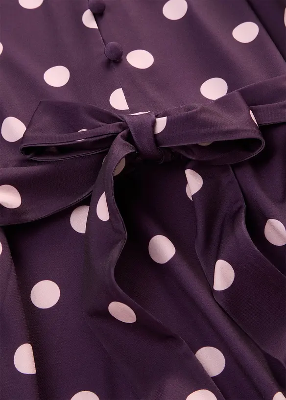 Abito di jersey con cintura da annodare, bonprix