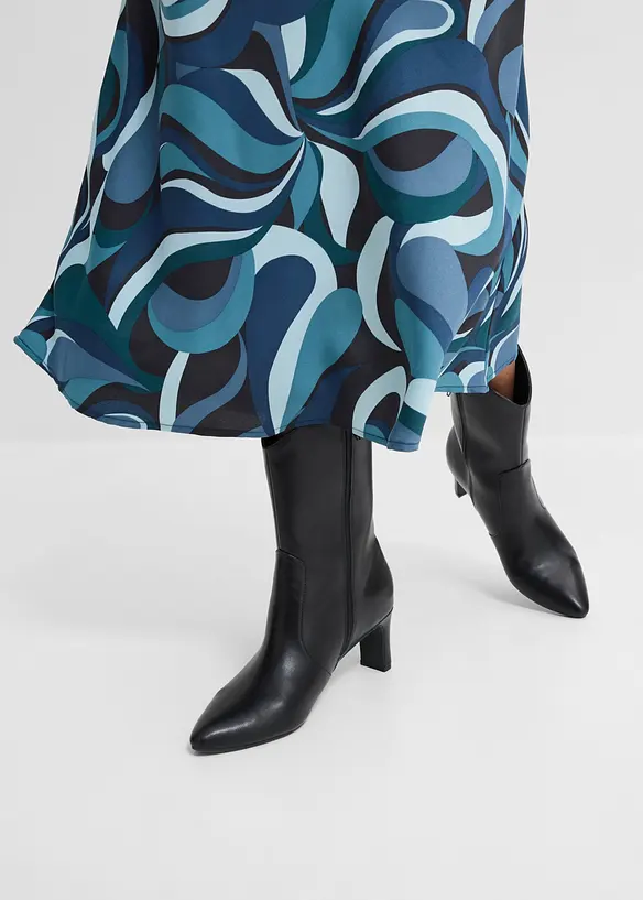 Gonna midi in satin fluido, bonprix