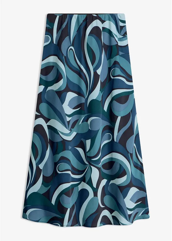 Gonna midi in satin fluido, bonprix