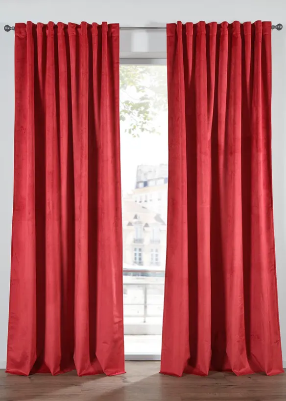 Tenda termica oscurante dalla texture vellutata (pacco da 1), bonprix
