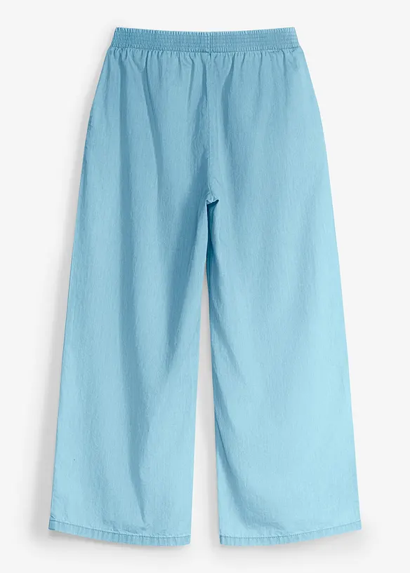 Pantaloni culotte in puro cotone biologico con elastico in vita, bonprix