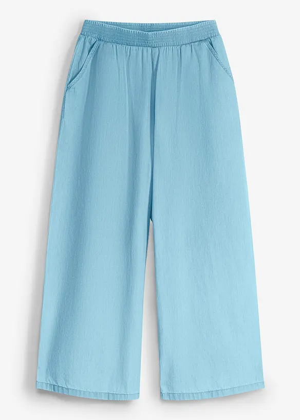 Pantaloni culotte in puro cotone biologico con elastico in vita, bonprix
