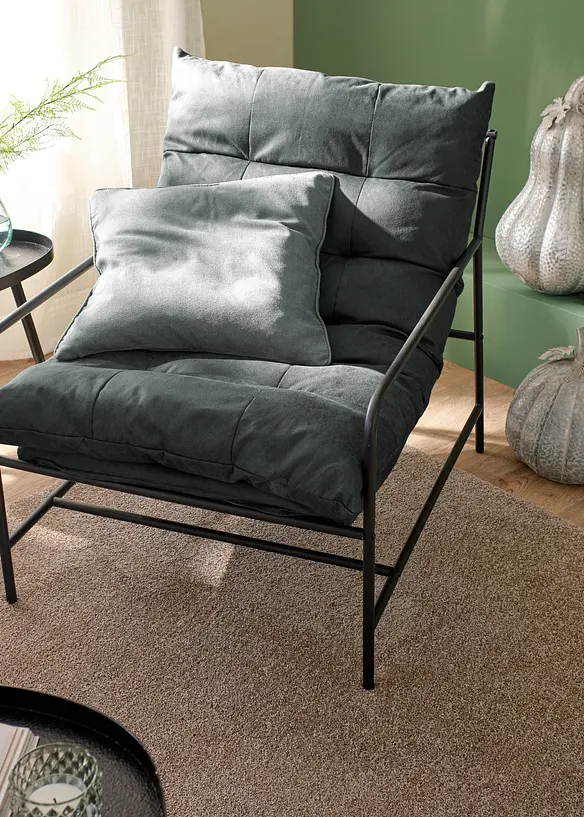 Poltrona con struttura in metallo, bonprix