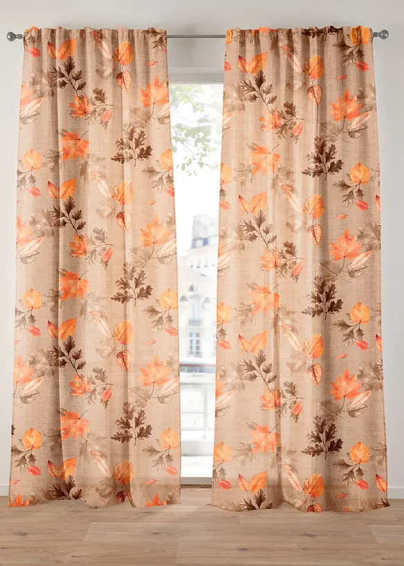 Tenda trasparente con delicata trama strutturata (pacco da 1), bonprix