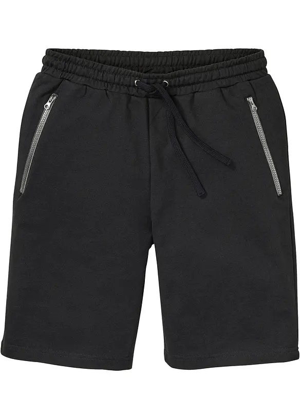 Bermuda in felpa con pratiche tasche zippate, bonprix