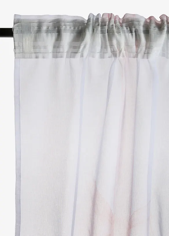 Tenda trasparente a trama fine con poliestere riciclato (pacco da 1), bonprix