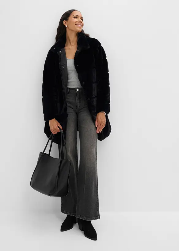 Cappotto in pelliccia ecologica, bonprix