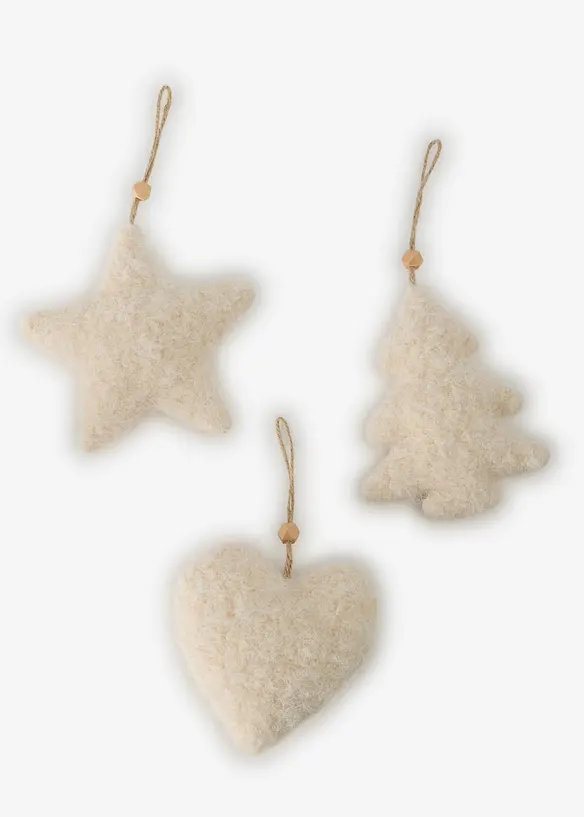 Decorazione da appendere con peluche (pacco da 3), bonprix