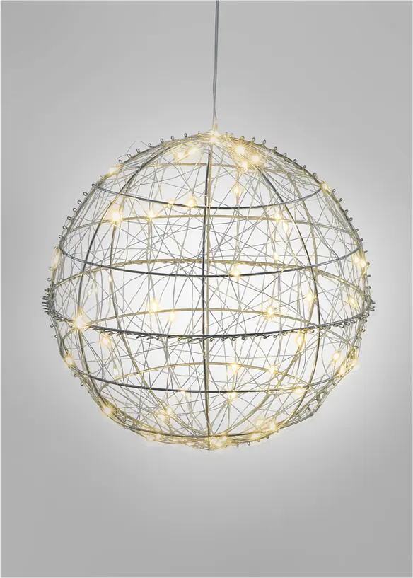 Sfera metallica con LED, bonprix