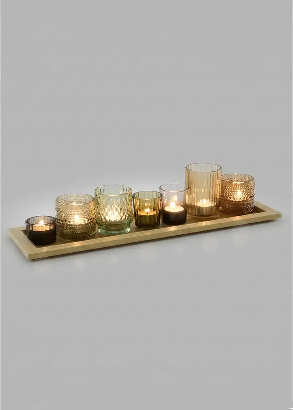 Portalumini su vassoio (set 8 pezzi), bonprix