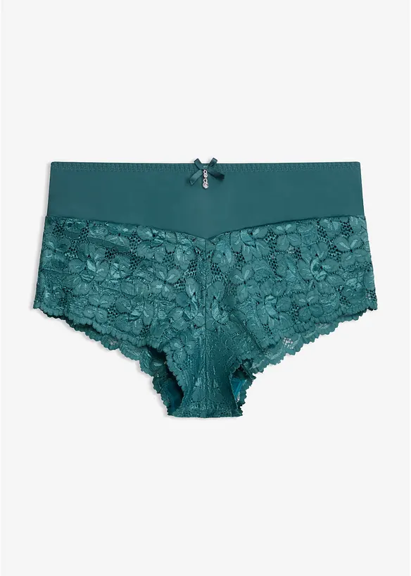 Culotte a vita alta con pizzo, bonprix