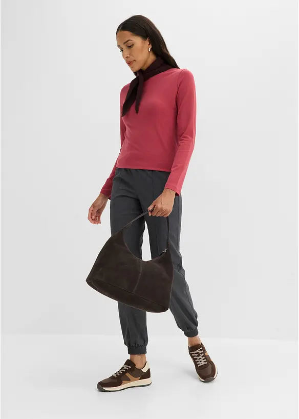 Maglia slim fit con puro cotone biologico (pacco da 2), bonprix