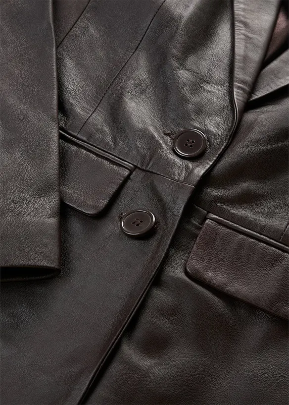 Blazer in nappa d'agnello, bonprix