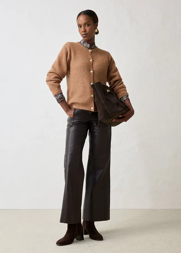 Cardigan in morbido misto alpaca e lana, bonprix