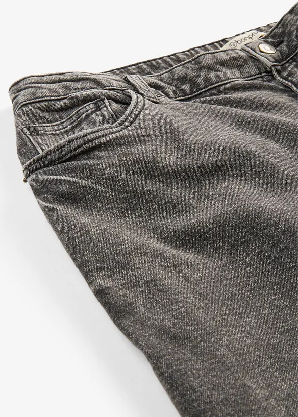 Jeans wide leg, vita media, bonprix