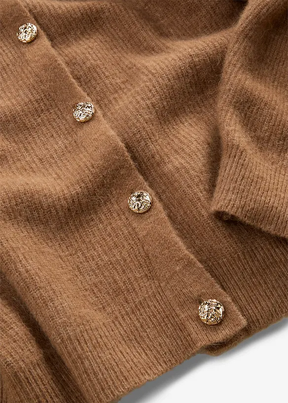 Cardigan in morbido misto alpaca e lana, bonprix