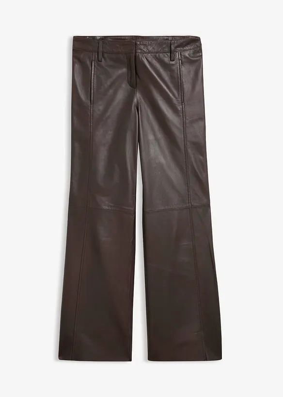 Pantaloni larghi in nappa d'agnello, bonprix