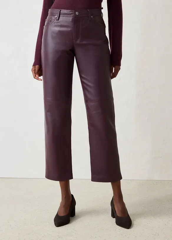 Pantaloni in nappa d'agnello, bonprix