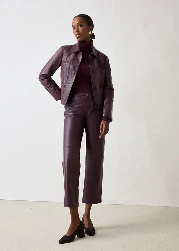 Pantaloni in nappa d'agnello, bonprix