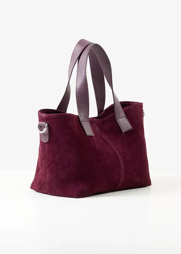 Borsa a mano in pelle scamosciata, bonprix