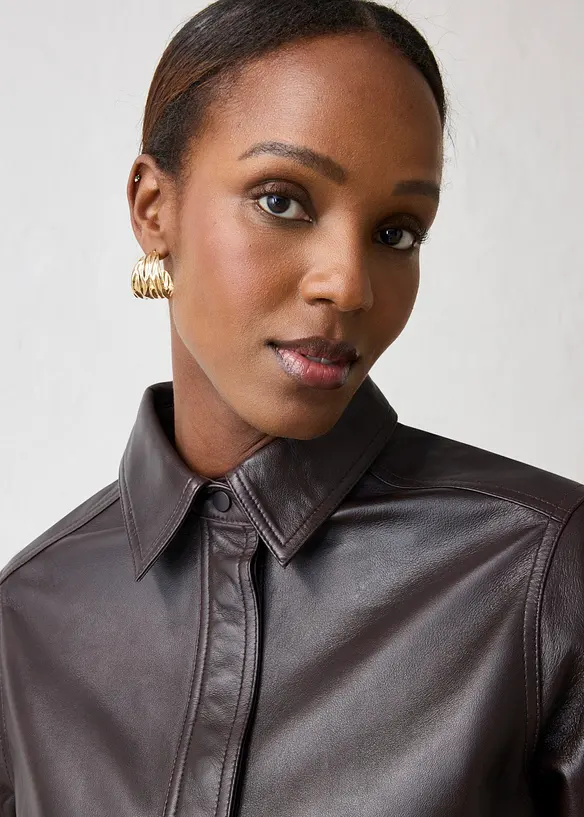 Camicia in nappa d'agnello, bonprix